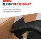 Heavy Duty Shipping Tape Dispenser: TENDO° Premium Line – Reusable, Replaceable, Eco-Friendly 2’’ Master Piece Dispenser for Pros with Patented 10° Sloped Chromium Blades - P-2200 (4th Gen.)_Black