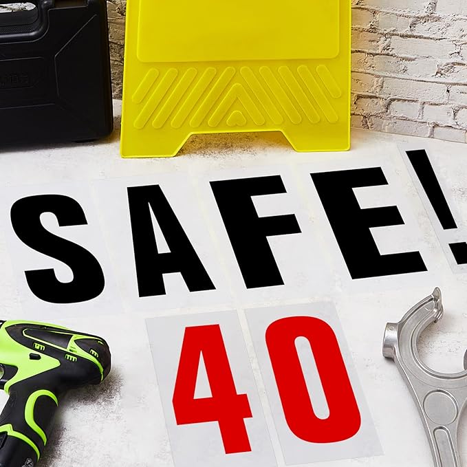 Jecery 400 Pcs Marquee Sign Letters Flexible Plastic Letters on Flexible Panel for Outdoor Black Board Portable Sign Numbers Punctuation for Letter(10 Inch)