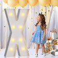 imprsv 3FT Marquee Letters, Mosaic Light Up Letters for Birthday Baby Shower Wedding Engagement Party Backdrop Decor, Large Marquee X for Party Decorations