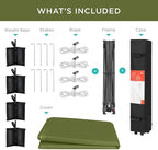 Best Choice Products 10x10ft 1-Person Setup Pop Up Canopy Tent Instant Portable Shelter w/ 1-Button Push, Case, 4 Weight Bags - Olive Green