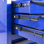 7-Drawer Heavy-Duty Rolling Tool Chest with Wheels & Steel Roof, Lockable Tool Chest Storage Cabinet for Garage, Workshop, Warehouse, and Repair Shop