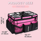 Extra-Large Cleaning Caddy With Detachable Divider,Cleaning Caddy For Cleaning Supplies Large Cleaning Supply Caddy With Adjustable Shoulder Strap & Waist Belt For Cleaners