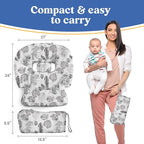 PILLANI Shopping Cart Cover for Baby, High Chair Cover for Restaurant Seat - Grocery Cart Cover for Baby Girl and Boy, Comfortable Cotton Buggy Covers for Babies - Padded Toddler Shopping Cart Cover