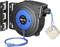DEWENWILS Retractable Extension Cord Reel with 6 Grounded Outlets, 40FT Retractable Cord Reel, Twist-lock Stopper, 12/3C SJTOW, 15A Circuit Breaker, Heavy Duty Power Cord, ETL Listed