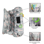 ICOPUCA Shopping Cart Cover, 2-in-1 cart Cover for Babies N high Chair Cover, Padded Grocery cart Cover for Baby boy Girl,with Split/Padded/Reversible seat Cushion, Deer