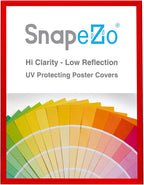 SnapeZo Poster Frame 24x30, Red, 1.25 Inch Aluminum Profile, Front-Loading Snap Frame, Wall Mounting, Professional Series