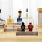 Purse Display Stands - 3 Stainless Steel Perfume Display Stands Metal Shoe Display Riser Stand for Home Boutique Retail Store Showcase, Mirror