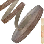Walnut Edge Banding, 13/16 inch x 500ft Roll of Veneer Edge Banding, Pre-glued Flexible Real Wood Tape for Cabinet Repair and Furniture Restoration