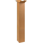 BOX USA 10 x 10 x 60 Corrugated Cardboard Boxes, Tall 10"L x 10"W x 60"H, Pack of 15 | Shipping, Packaging, Moving, Storage Box for Home or Business, Strong Wholesale Bulk Boxes