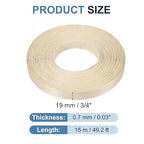 PATIKIL Birch Edge Banding, 3/4 in x 49.2 ft Wood Veneer Tape, Pre-glued Flexible