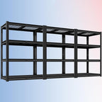 PrimeZone Heavy Duty Garage Shelving 2200 LBS 4 Tier Heavy Duty Storage Shelves Adjustable Industrial Metal Wire Shelf Unit for Garage,Basement,Pantry,Warehouse,Commercial,40" W X 20" D X 60" H 3Pack