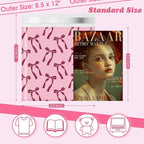 Fuxury Bubble Mailers 8.5x12 40 Pack, Pink Bows Cute Design Bubble Envelopes Usable Size 8.5x11",Strong Adhesion Pattern Padded Shipping Envelopes Thick Mailer for Mailing Books,Clothes
