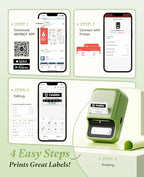 NIIMBOT B21 Label Maker Thermal Label Printer, Good Idea for Home Organization Office Business, 50x30mm Label-230Pcs
