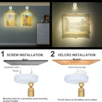 Rechargeable LED Spotlight, Indoor Battery Operated Spotlights with Remote, 3 Lighting Modes Up Lights for Plants, Dimmable Timer Picture Lights for Wall Art Painting Tree Spotlight