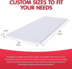 FOAMYFOAM 5Pack High Density 1 inch Thick, 24 inch Wide, 72 inch Long Upholstery Foam, Cushion Replacement