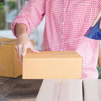 CRUGLA 40 Packs 8x6x3 Shipping Boxes for Small Business, Corrugated Cardboard Boxes Bulk for Shipping Packing Mailing