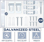 30 Set Frame Lock Security Hanging Kits T-Screw Security Artwork Picture Hangers with T-Head Screws and 1 Hanging Clamp Wrenches for Museums Art Galleries Hotels, Supports up to 15 Pounds