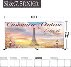 Customize Exhibition Tension Fabric Store Sign Holders Display Stand Frame and Benner Set - Double Sided Printing 7.5×16.5 FT