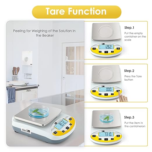 CGOLDENWALL High Precision Lab Scale Laboratory Analytical Electronic Balance Digital Precision Scale Pharmacy Jewelry Scale 110V Calibrated(500g, 0.01g)