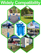 120LBS Extra Large Heavy Duty Canopy Weights Sand Bags for Ez Pop Up Canopy Tent Gazebo Outdoor Instant Sun Shelter Patio Umbrella, Upgraded 5 Magic Sticks,2 Nylon Handles and Storage Bag, 4Pack