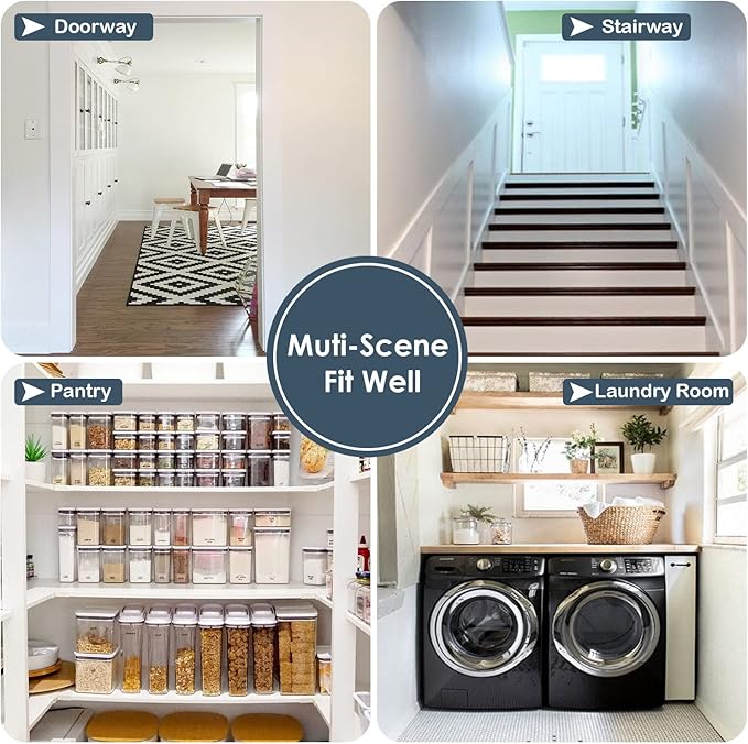 ChrisDowa Blackout Door Curtains for Doorway Privacy, Grommet Closet Curtains for bedroom closet door, Thermal Insulated Temporary Doorway Cover Room Divider Drapes (1 Panel, Light Grey, 34 x 80 Inch)