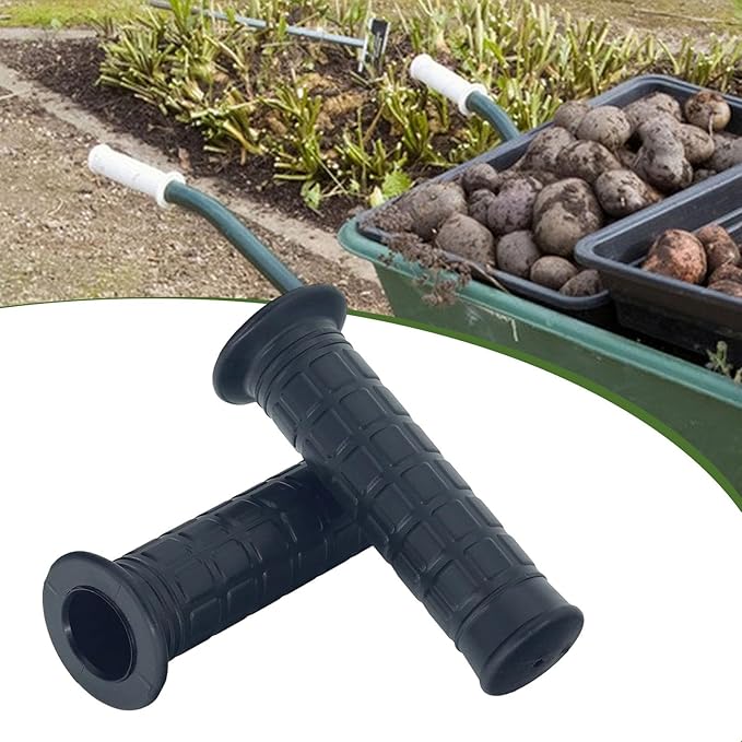 2 Pieces Garden Wheelbarrow Handles Handlebar Grips, Directly Replace, Anti Slip, Weatherproof Handle Wraps for Trolley Carts