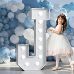 Marquee Letters 4 Feet Tall Large Light Up Letters Baby Shower Decorations Wedding Engagement Proposal White Party Decorations Marry Me Sign Big Cardboard Backdrop J