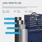 5-Drawers Tool Chest, 2-in-1 Mechanic Rolling Tool Box Removable Lockable Tool Storage Cabinet, Metal Tool Cart with Drawers and Wheels for Garage, Workshop