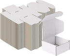 MEBRUDY 4x4x2 Inches Shipping Boxes Pack of 100, Small Corrugated Cardboard Box for Mailing Mailer Packing, White
