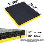 5S Tool Box Shadow Foam Organizers (2 Color) FITS Craftsman Waterloo and Husky Tool CHESTS (10.625" x 22.25", Black Top/Yellow Bottom)…