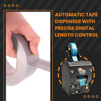 START International TDA080 Electric Heavy Duty Tape Dispenser – Pressure Sensitive Tape Cutting Machine Dispenses & Cuts Tape from 0.25" to 3.15" Wide - Adjustable Cut Lengths, Metal Build
