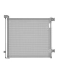 Retractable Baby Gate for Doorways and Stairs, Mesh Safety Gate for Pet, Indoor & Outdoor Use, One-Hand Operation, Easy Installation, 33.6" Tall, Expands to 55" Wide（Grey,33.6"x55"