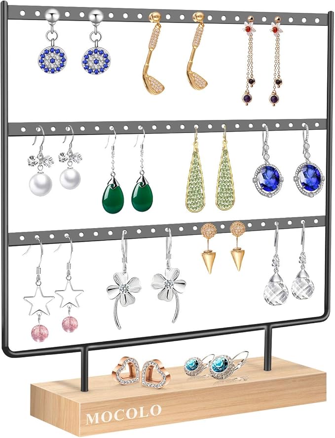 Earring Organizer Stand, Earring Display Stand, Earring Holder for Hanging Earrings