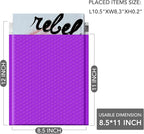 GSSUSA Purple Bubble Mailers 8.5X12 Inches 500 Pack, Padded Poly Bubble Mailer, Large padded Envelopes Strong Adhesion Bubble Envelopes,Self-Seal Mailing Envelopes for Small Business,Package Supplies