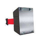 Crowd Control Warehouse - CCW Series WMB-230 Magnetic Wall Mount Retractable Belt Barrier - 30 Foot, Red Belt with Black ABS Case