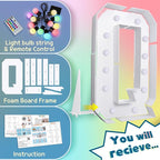 imprsv 4FT Colorful Marquee Letters Q, 18 Colors Large Light up Letters Alphabet Sign with Remote, Large Marry Me Sign, Birthday Party Decorations Anniversary Wedding Decoration