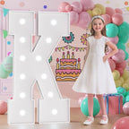 Light Up Letters, Marquee Letters 4 Feet Tall with Cool White Light, Large Letter for Party Graduation Homecoming Wedding Event Decoration, Marry Me Light Up Letter 4ft Marquee Sign Letras K