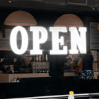 48" x 17" Extra Large LED Open Sign with Remote Control High Bright Visibility Business Signs 14 Mode Electric Display Sign Suitable for Shop, Bar, Hotel, Retail and Restaurant