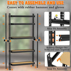 LEVELEVE 5-Tier Heavy Duty Storage Shelving Unit, 2020 lbs Capacity, Adjustable Metal Utility Shelf, 30" L x 12" W x 60" H for Garage, Kitchen, Pantry, Basement, Bathroom, Laundry,2 Pack