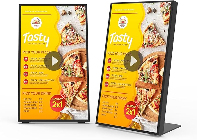 18.5 Inch HD 500 Nits Desktop Digital Signage Retail Store Payment Kiosk Commercial Display Advertising Screen Android with HDMI in,Digital Media Player