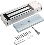 Waterproof Fingerprint Door Access Control System kit, Includes a 1200LB Magnetic Lock,RFID keypad, remotes, exit Button, Entry keypad, and a 110V AC to 12V DC Power Supply (Fingerprint-1200LB Kits)