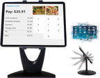 Large Tablet POS Stand, Rotating Commercial Tablet Stand, Swivel Base for Retail Kiosk Register Office Showcase Cashier and Business