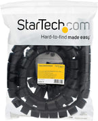 StarTech.com 2.5m (8.2ft) Cable Management Sleeve - 1.8" Diameter - Expandable Coiled Cord Organizer w/Cable Loading Tool (CMSCOILED4)