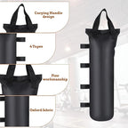 12 Pack Canopy Weight SandBags, 264 LBS Black Extra Large Heavy Duty Canopy Weights Sand Bags for Canopy Outdoor Advertising Sunshade Fixed Windproof Pop up Canopy Tent, Without Sand. ﻿
