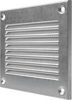 Repa Market 4x4 Inch Air Vent Cover/Galvanized Steel Louvered Grill Cover with Mesh Screen/Wall or Ceiling Vent/Durable Flush Mount HVAC Register for Indoor and Outdoor Ventilation