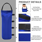 Eurmax USA Weight Capacity 112 LBS Extra Large Pop up Gazebos Weights Sand Bags for Pop up Canopy Tent Pergola Outdoor Instant Canopies,Sand Bags Without Sand, 4-Pack,Blue