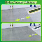 48-Inch Commercial Dust Mop for Hardwood Floors, Large Dry Mop with Reusable Cotton Yarn Head, Telescopic Stainless Steel Handle - Ideal for Industrial Floor Cleaning, Marble, Laminate