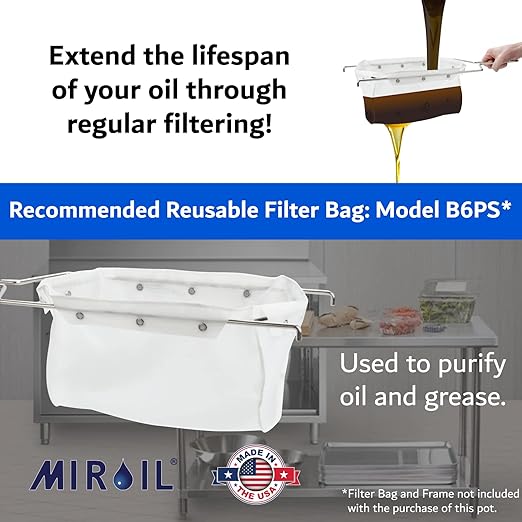 MirOil Oil Disposal Caddy with Caster Wheels (5 Gallon) – Heavy-Duty Steel Filter Pot and Lid Lockfor Commercial Kitchen 35 LB Disposal Storage - Grease Container for Kitchen - Model #40LC