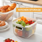 4 Pack Metal Mesh Basket with Hollow Handles White Wire Storage Bin for Organizing Stackable Metal Fine Mesh Basket for Pantry Bathroom Kitchen Cabinets Shelves (Medium and Large)