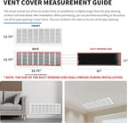 32x12 Return Air Grille(Duct Opening Size),Air Return Vent Cover,Flat Vent Cover,Rejillas De Aire Acondicionado Para Casa,Return Air Grilles,Outer Dimensions:33.75"Wx13.75"H(32"W x 12"H, Duct Opening)